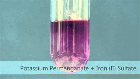 The Reaction Of Potassium Permanganate With Acidified Iron Ii
