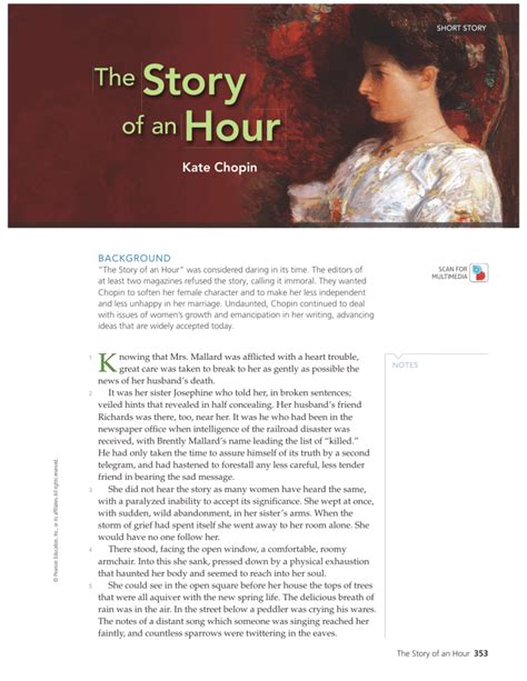 The Story Of An Hour By Kate Chopin The Story Of An Hour By Kate Chopin