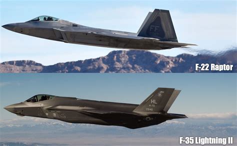 The Striking Differences Between The F 22 Raptor F 35 Lightning Ii The Striking Differences Between The F 22 Raptor F 35 Lightning Ii