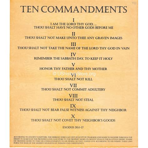 The Ten Commandments The Ten Commandments