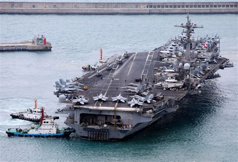 The Uss Carl Vinson Aircraft Carrier In The Sea Of Japan Strategic