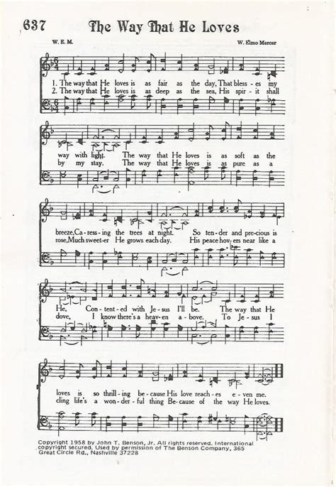 The Way That He Loves Hymnstudiesblog