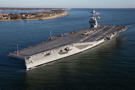 The World S Largest Aircraft Carrier Uss Gerald R Ford Cvn 78 Youtube