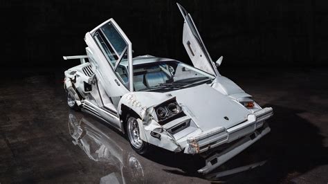 The Wrecked Wolf Of Wall Street Lamborghini Countach Is Up For Sale