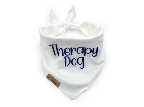 Therapy Dog Bandana Etsy