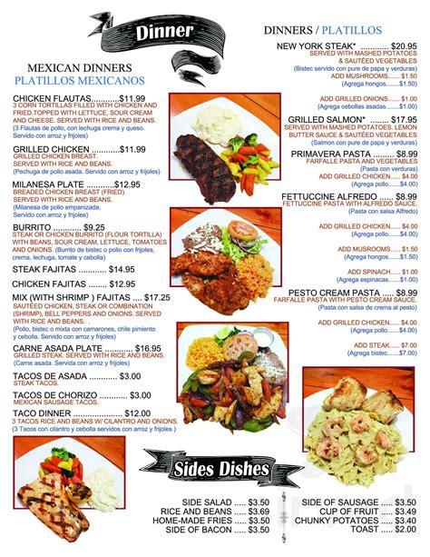 Thiago Amp 39 S Restaurant Mexican American Food Menu In Chicago Illinois Usa