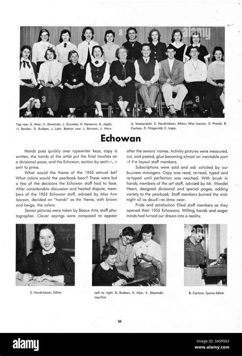 This 1955 Echowan Yearbook From St Louis Park High School Highlights