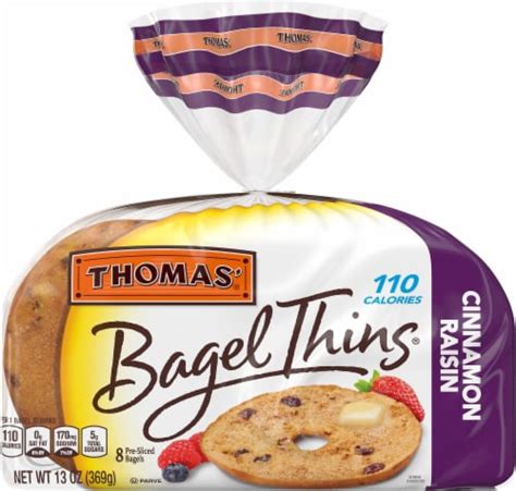Thomas Cinnamon Raisin Bagel Thins 8 Ct 13 Oz Pay Less Super Markets
