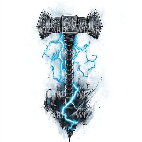 Thors Hammer Tattoo 3 Hundred Thor Hammer Tattoo Royalty Free Images