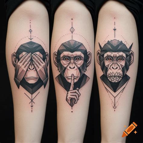 Three Wise Monkeys Tattoo Three Wise Monkeys Hear No Evil