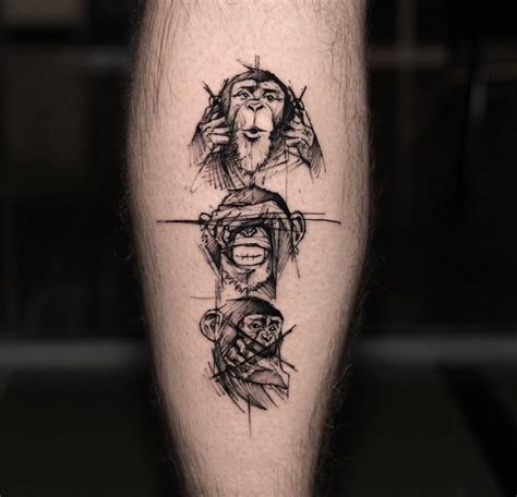 Three Wise Monkeys Tattoo