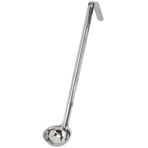 Thunder Group 1 Oz One Piece Stainless Steel Serving Ladle