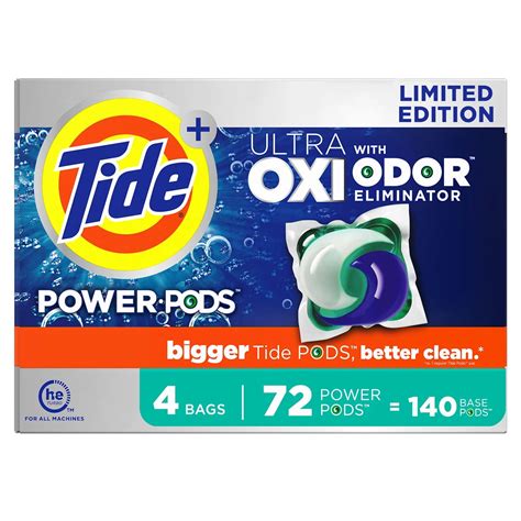 Tide Power Pods Ultra Oxi Laundry Detergent Pacs 72 Ct