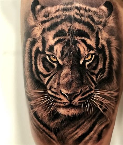 Tiger Face Tattoo Design