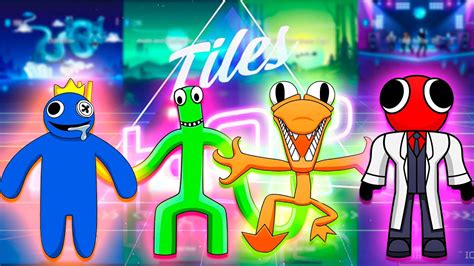 Tiles Hop In Rainbow Friends Orange Vs Green Vs Red Vs Blue Youtube