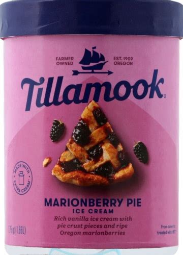 Tillamook Marionberry Pie Ice Cream 48 Oz Safeway