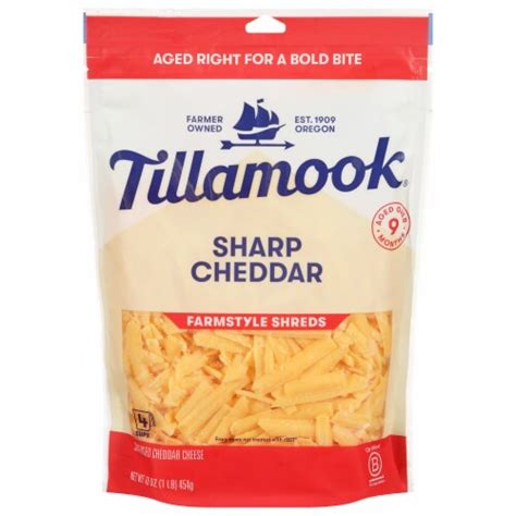 Tillamook Sharp Cheddar Shredded Cheese 8 Oz Kroger