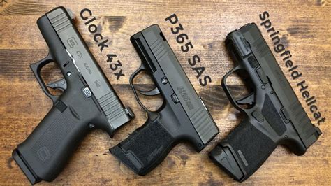 Tinygun Showdown P365x Vs Glock 43X Vs Hellcat
