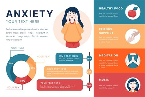 Tips For Anxiety Infographic Free Vector