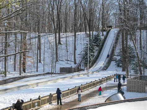 Tobogganing Cleveland Metroparks