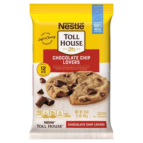 Toll House Brandclub Nestle Toll House Chocolate Chip Lovers Ready To Bake Cookie Dough For Valentine Treats Makes 12 Cookies 16 Oz Toll House Brandclub Nestle Toll House Chocolate Chip Lovers Ready To Bake Cookie Dough For Valentine Treats Makes 12 Cookies 16 Oz