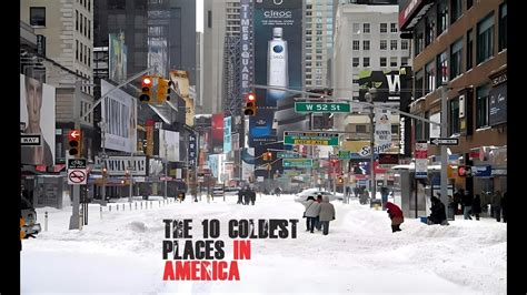 Top 10 Coldest Cities In America Youtube