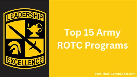 Top 15 Army Rotc Programs In The Usa To Consider