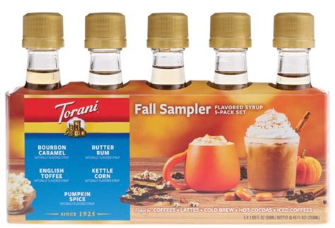 Torani Mini Sugar Free Coffee Lovers Syrup Sampler 5 Pack World Market