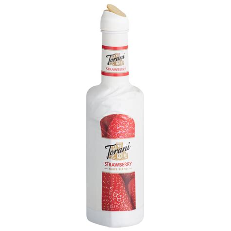 Torani Strawberry Puree 1 Liter Webstaurantstore