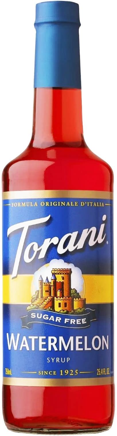 Torani Sugar Free Watermelon Syrup 750 Ml Crema