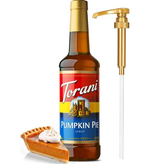 Torani Syrup Pumpkin Pie Syrup 25 4 Ounces Pumps Pack Of 4