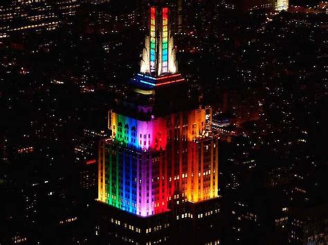 Tower Lights New York Lights Today Empire State Building