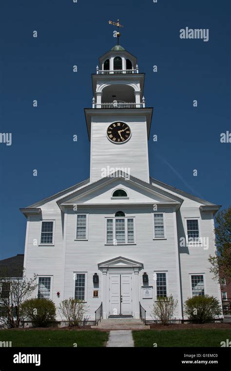 Town Of New London New Hampshire Usa First Baptist Church Built