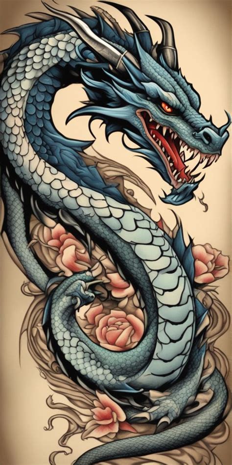 Traditional Dragon Tattoo Neo Traditional Dragon Tattoo See More