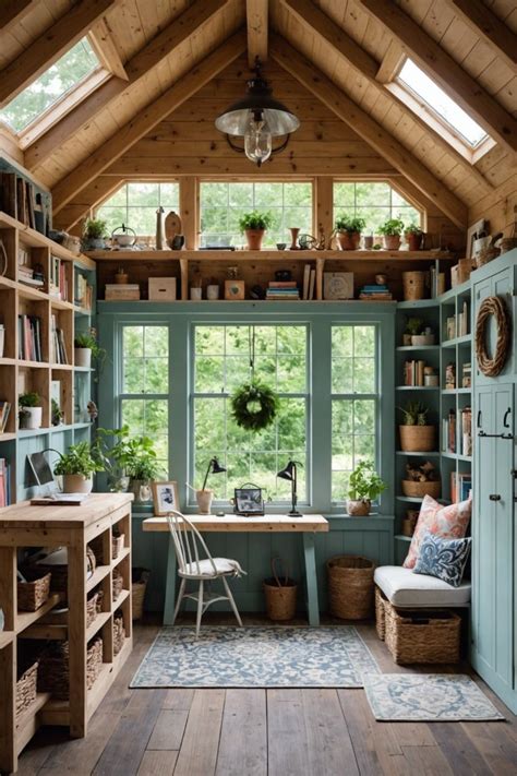 Transform Your Backyard With These Stunning She Shed Interior Ideas From Cozy Reading Nooks To Creative Craft Rooms Whether You Re After Rustic Designs Farmhouse Boho Or Shabby Chic Decor This