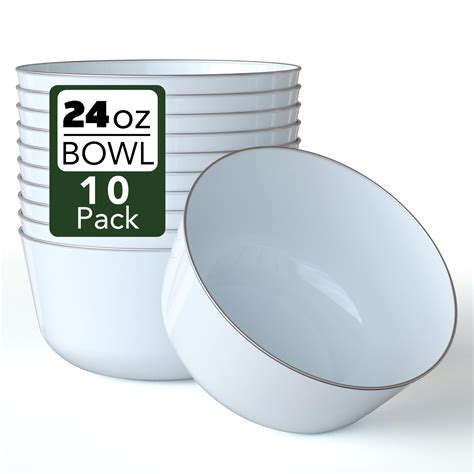 Trendables Plastic Bowls Disposable Bowls 24 Afn1oz Bowl Set Of 10 Sage