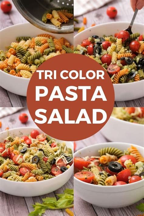 Tri Color Rotini Pasta Salad With Italian Dressing At Mildred Fulcher Blog