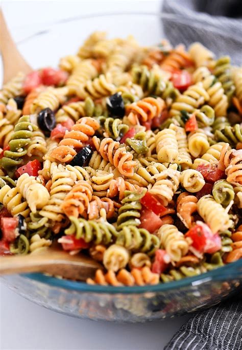 Tri Color Rotini Pasta Salad