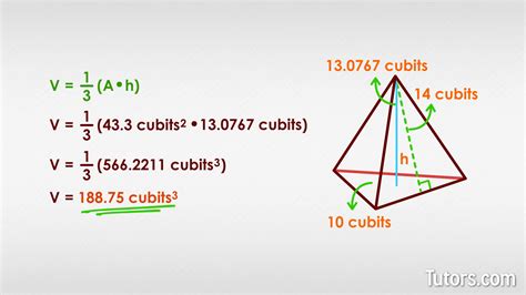 Triangular Pyramid Find Volume Surface Area (Formulas), 46% Off