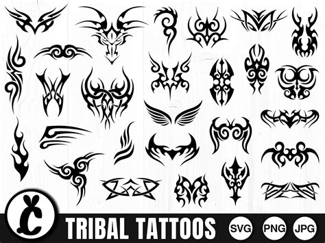 Tribal Tattoos Svg Png Jpg Commercial Use Digital Cut Files