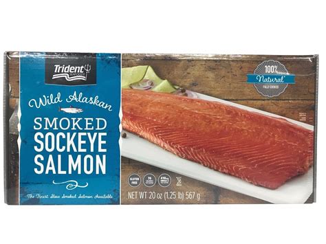 Trident Wild Alaskan Smoked Sockeye Salmon 567G Premium Quality 20 Oz Fillet Buy Now With Express International Delivery Gosupps Com