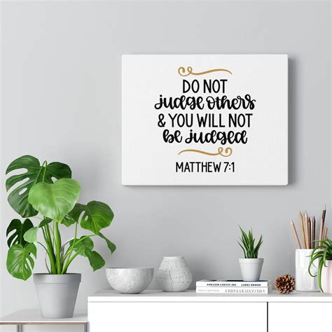 Trinx Do Not Judge Others Matthew 7 1 Christian Wall Art Bible Verse