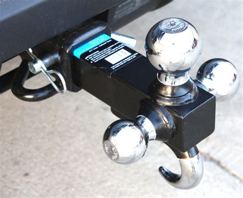 Triple Ball Trailer Hitch Mount With Hook