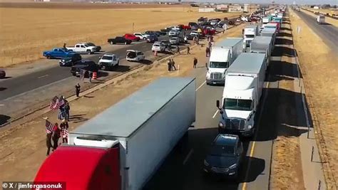 Truck Convoy To Texas