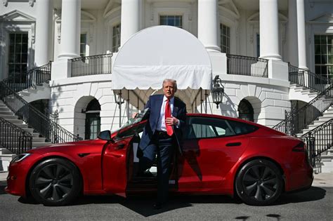 Trump Commits To Buying Red Tesla In White House Driveway To Support Incredible Patriot Elon Musk Trump Commits To Buying Red Tesla In White House Driveway To Support Incredible Patriot Elon Musk