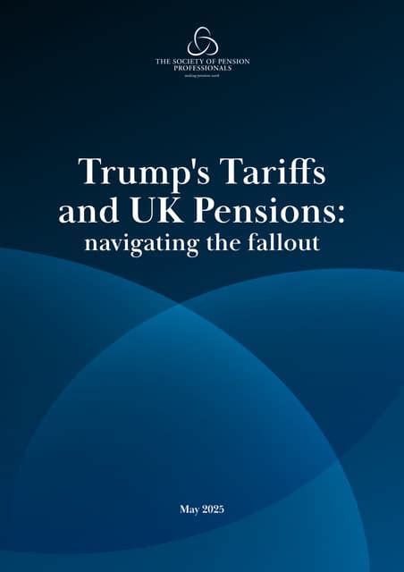 Trumps Tariffs And Uk Pensions 7 5 25 Pdf