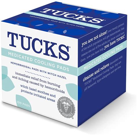 Tucks Medicated Cooling Pad Hospital Pack By Blistex
