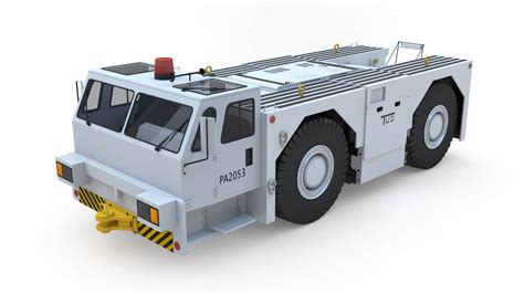 Tug Aircraft Tow Tractor 3D Model By Frezzy