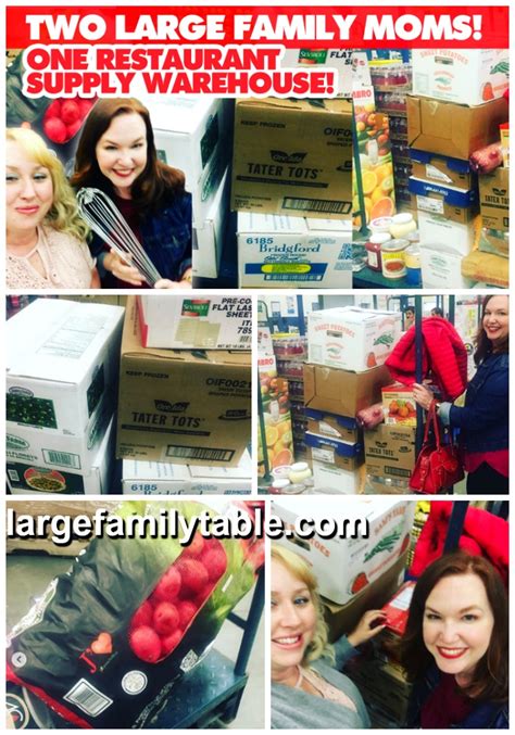 Two Large Family Moms One Restaurant Depot Supply Warehouse