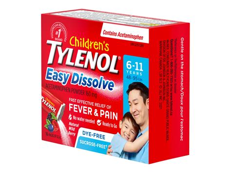Tylenol Easy Dissolve Pain Relief Acetaminophen Powder Wild Berry 16S Tylenol Easy Dissolve Pain Relief Acetaminophen Powder Wild Berry 16S